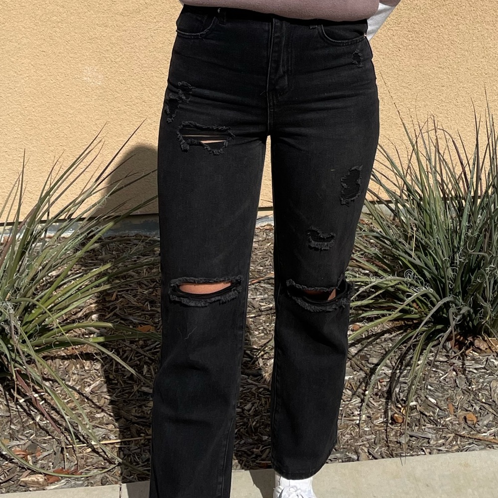 Black High-Rise Jeans